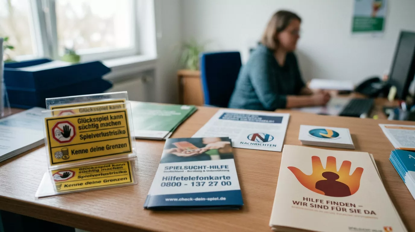Ruhige Darstellung von Warnsignalen, Meldeweg und Hilfeangeboten